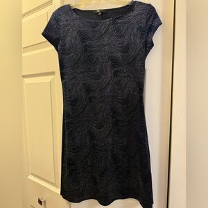 Navy dress with glitter, size M